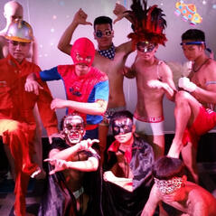 Men entertain Men in our gay friendly Bar in Chiang Mai with Asian Boy Live Show